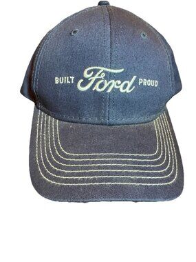 Ford Hat NWT "Built Proud" Navy Blue Cap Adjustable Strap